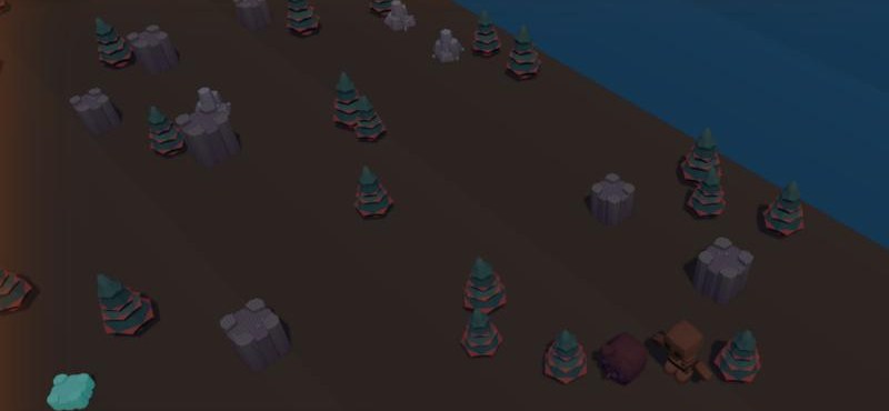 The Dark Plains: ashen ground, blackwood trees and a Dark Knight